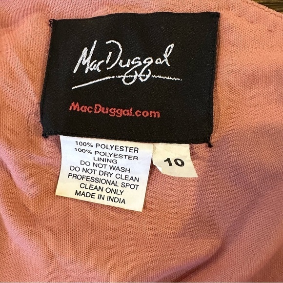 Mac Duggal NWT Sequined One Sleeve Column Gown, size 10 - Picture 10 of 13